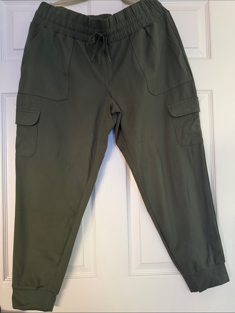 Mondetta Olive Cargo Jogger Pants with Utility Pockets